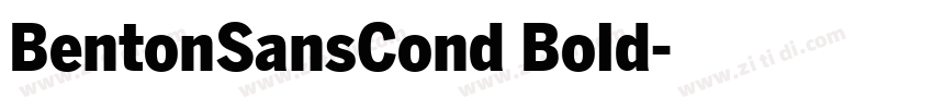 BentonSansCond Bold字体转换